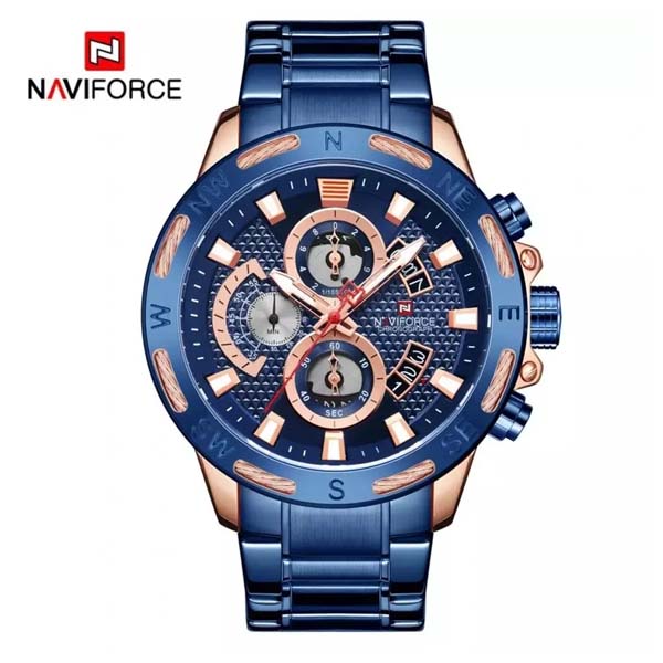 NAVIFORCE NF9165 Blue Rose Gold