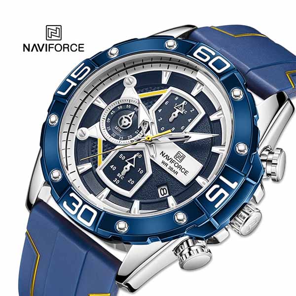 NAVIFORCE 8018 Silicone Strap Watch