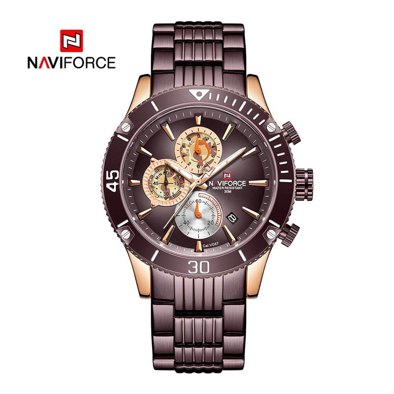 NAVIFORCE 9173 Watch Coffee