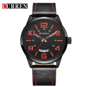Naviforce NF-9146 Men's Dual Movement Digital and Quartz Watch Leather Strap