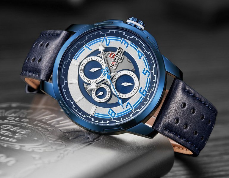 Naviforce NF9142 | Men's Quartz Movement Leather Strap