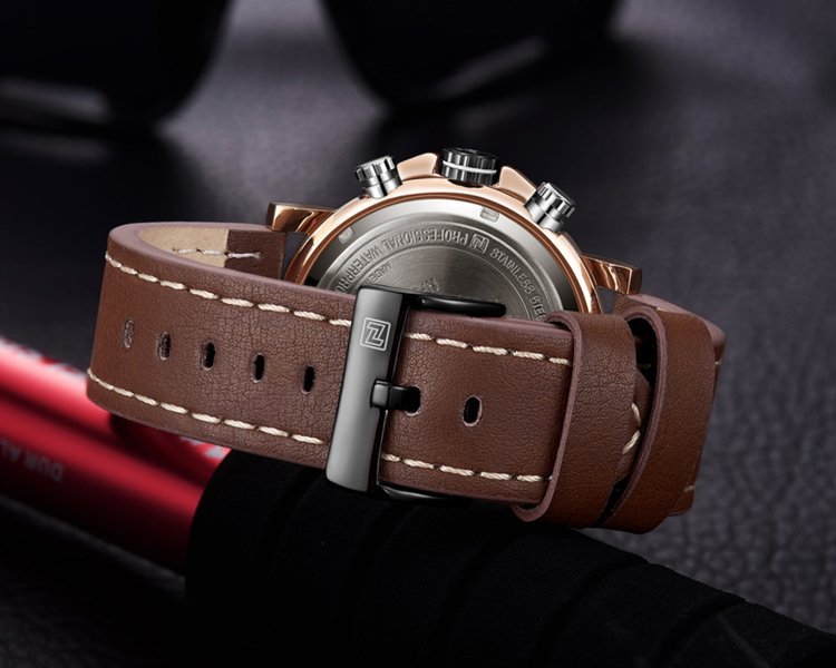 Naviforce NF-9139 Quartz Movement Leather Strap