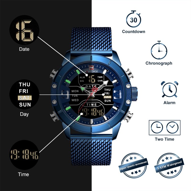 Naviforce 9153 Quartz Watch