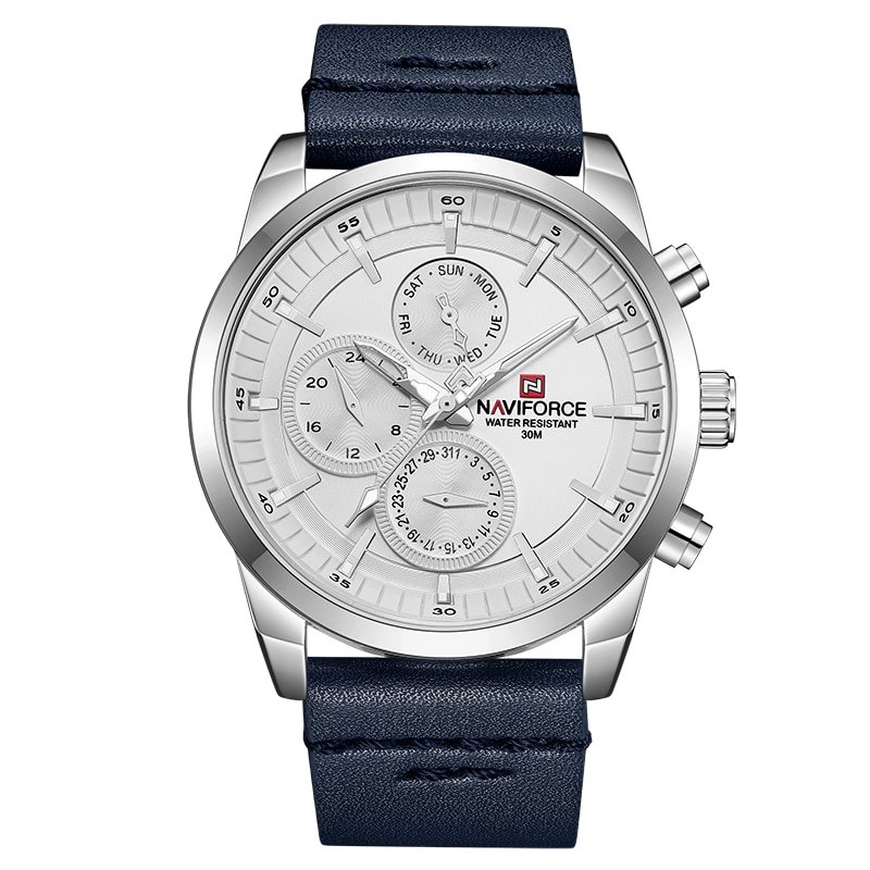 NAVIFORCE NF9148 Leather Analog Wrist Watch
