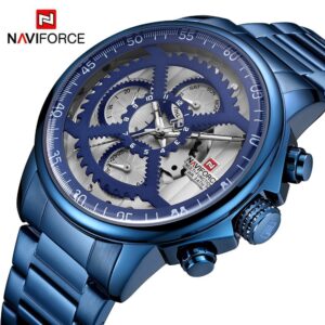 Naviforce 9150 Mens Watches Top Brand Luxury Quartz Watch Steel Men Military Waterproof Sport Wrist Watch Male