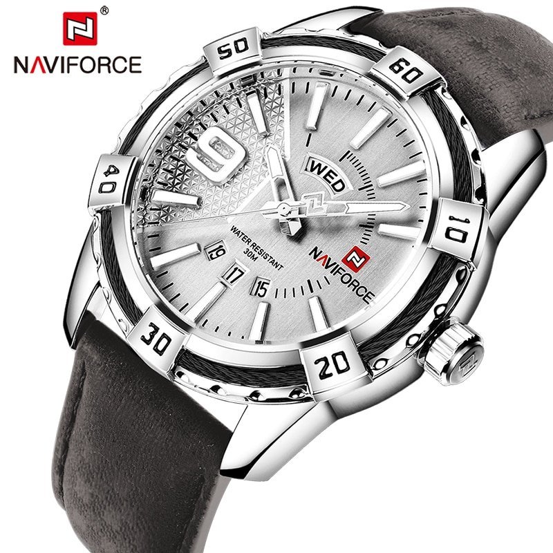 Naviforce 9117 Casual Quartz PU Leather