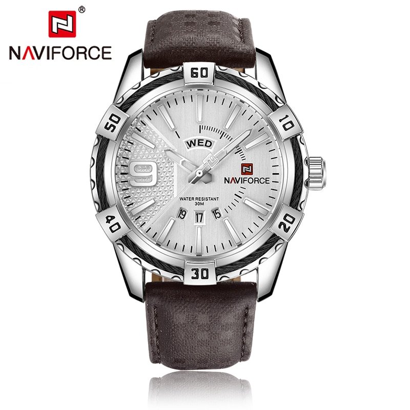 Naviforce 9117 Casual Quartz PU Leather