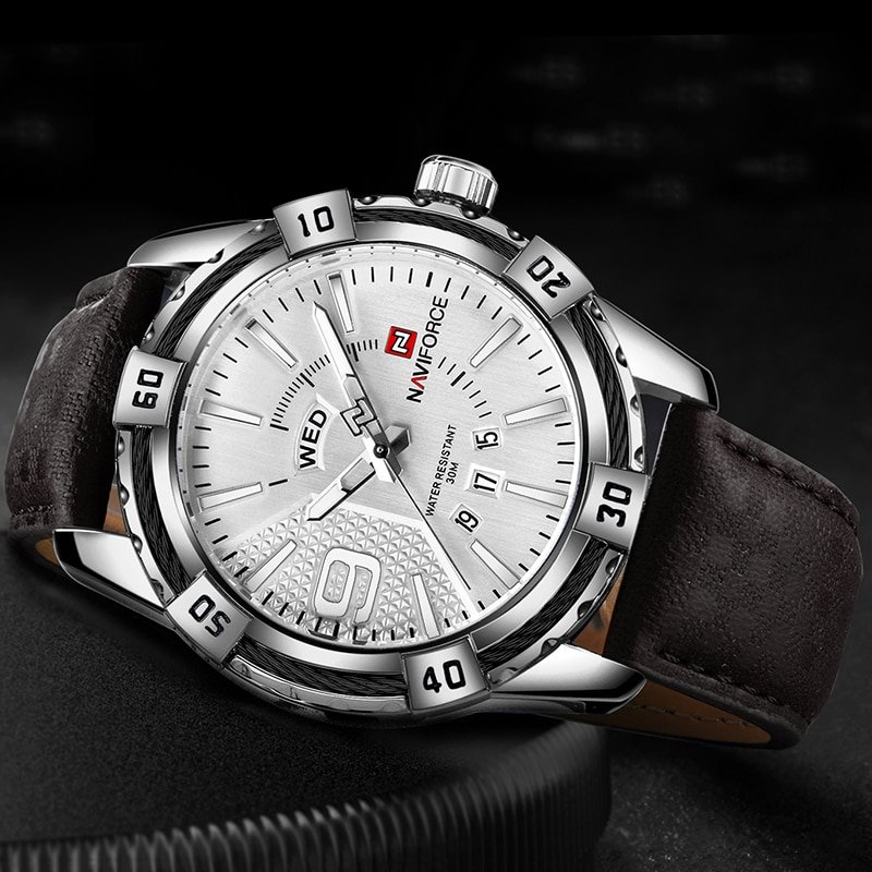 Naviforce 9117 Casual Quartz PU Leather