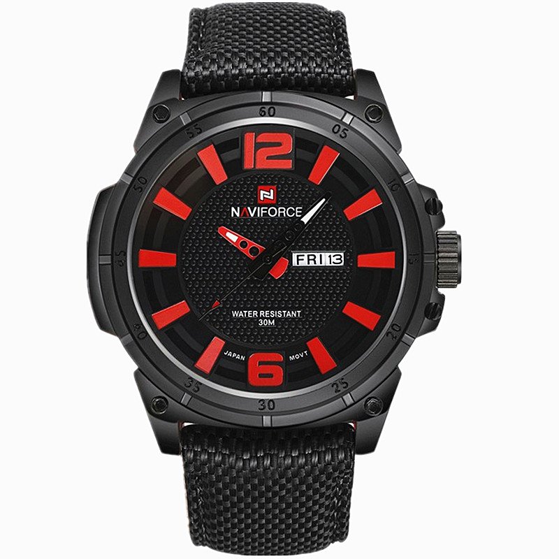 NAVIFORCE 9066 Men's Luxury Watch Military Watch Men Quartz wristWatch Sports Date Clock Brand Men Casual Nylon Watch