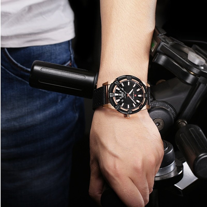 NAVIFORCE 9118 Luxury Brand Analog Quartz Sports Waterproof Wristwatch