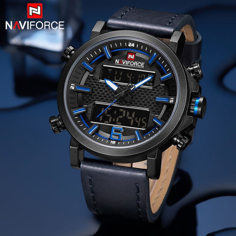 NAVIFORCE 9135 Analog LED Digital Sports Watch Dual Display