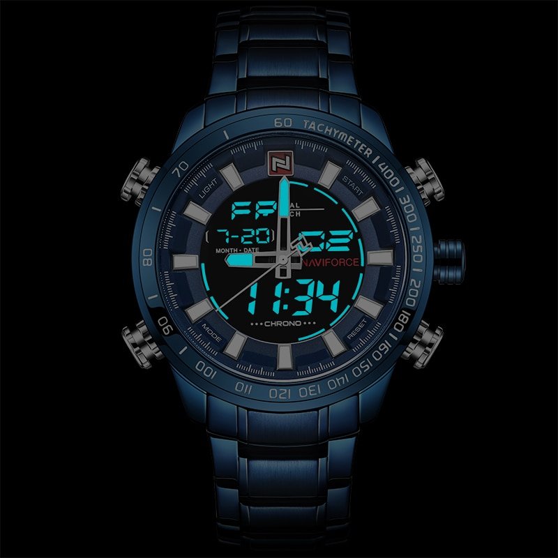 NAVIFORCE NF9093 Fashion Men Dual Display Watch