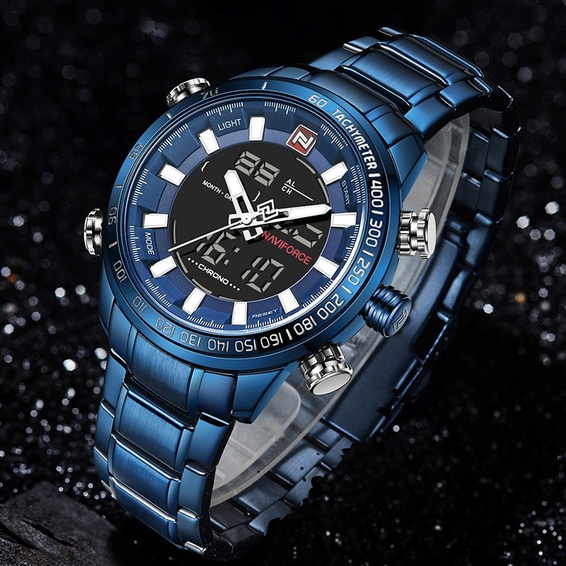 NAVIFORCE NF9093 Fashion Men Dual Display Watch