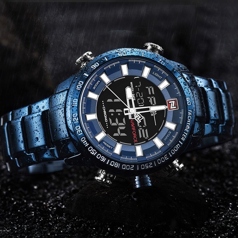 NAVIFORCE NF9093 Fashion Men Dual Display Watch
