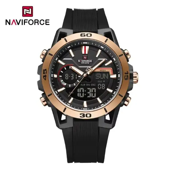 Naviforce 7135 Black Rose Gold