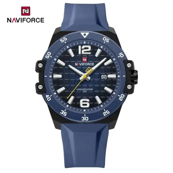 Naviforce 7122 Silicon Strap Watch Blue
