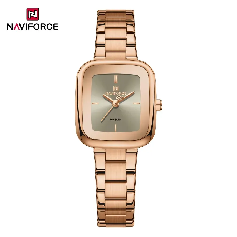 Naviforce 5075 Women Watch Rose Gole Gray