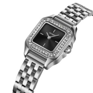 SKMEI 2181 Luxury Stainless Steel Diamond Womens Watch