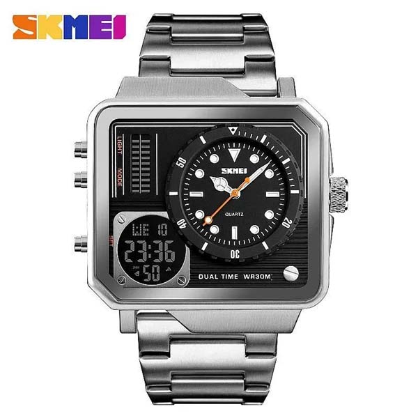 Skmei 2025 Iced Out Black Man Quartz Watches