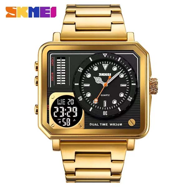 Skmei 2025 Iced Out Black Man Quartz Watches
