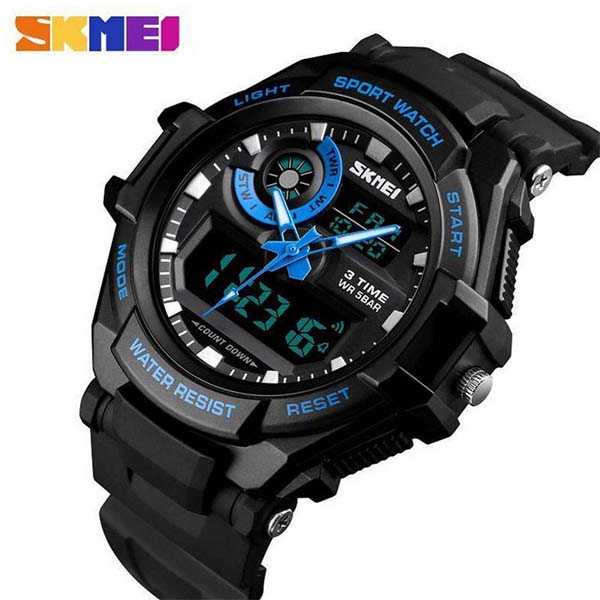 Skmei 1357 Men 50M Waterproof Military LED Digital Electronic Wrist Watches
