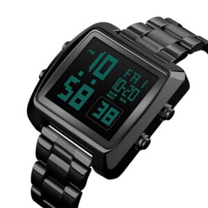 SKMEI 1369 Stainless Steel Digital Watch For Men