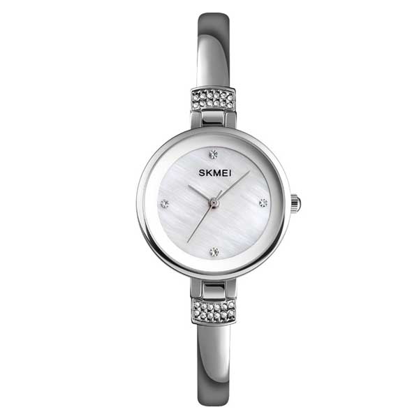 SKMEI 1409 Women Quartz Watch Silver