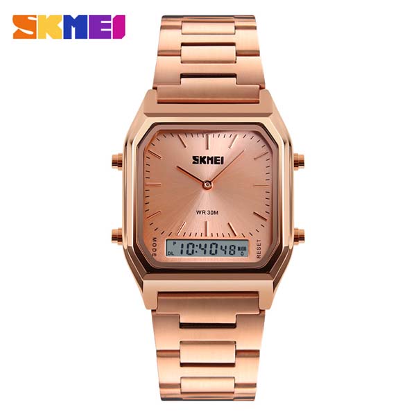 Skmei 1220 Stianless Steel Watches Rose Gold