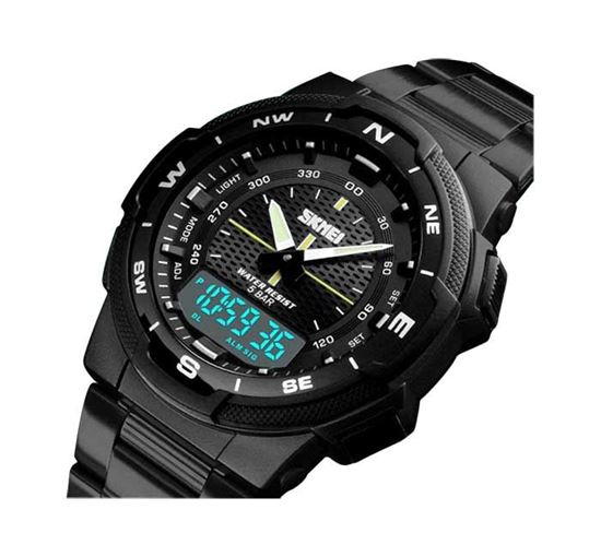 SKMEI 1370 Stainless Steel Waterproof Wrist Watch