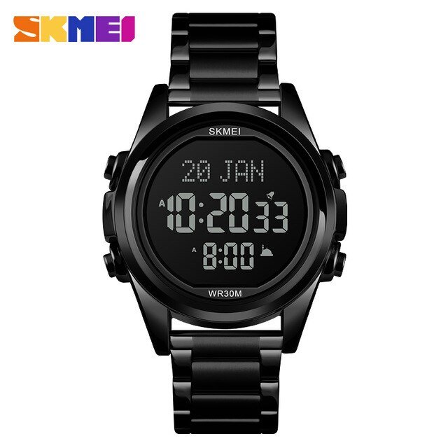 SKMEI 1667 Qibla Watch Black Black