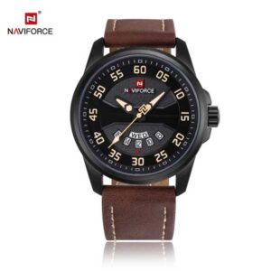 Naviforce 9124 Casual Leather Watch