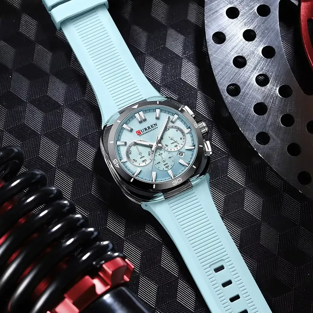 Curren 8502 Silicon Chronograph watch 2