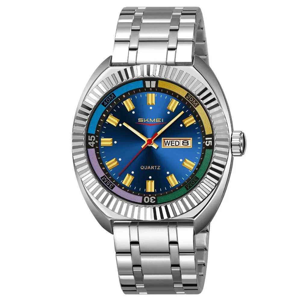 Skmei 9353 Stainless Steel Watch Silvery-Blue