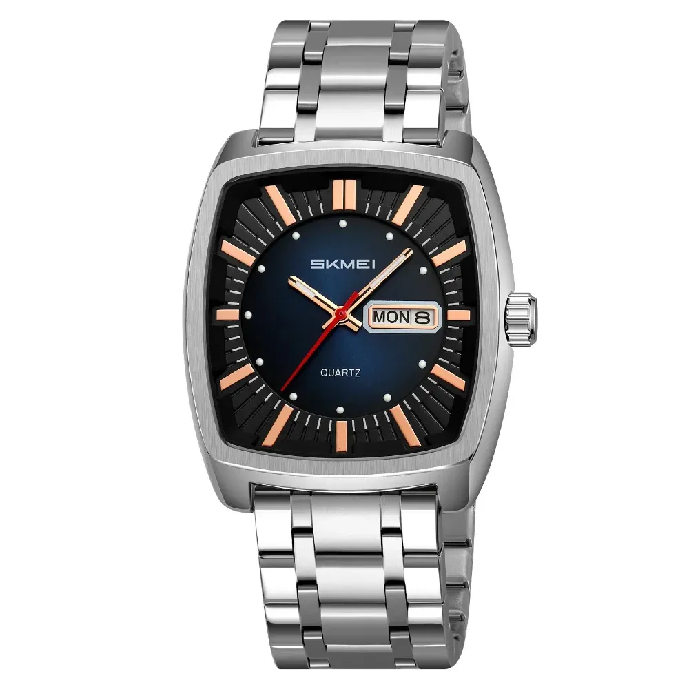 SKMEI 9354 Men's Square dail Watch Silvery-Blue