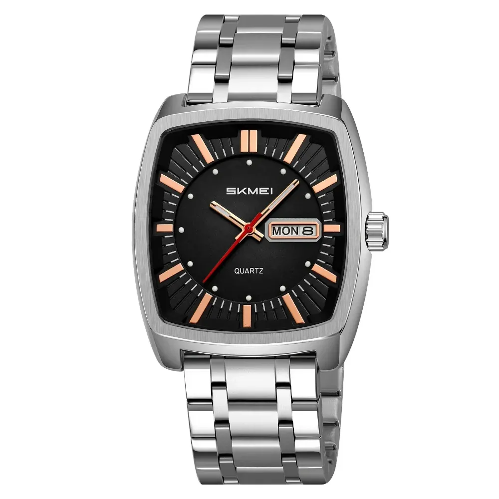 SKMEI 9354 Men's Square dail Watch Silvery-Black
