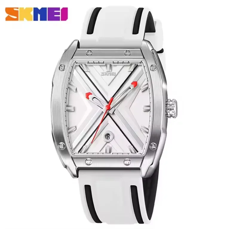 Skmei 9364 Men's Silicon Watch White