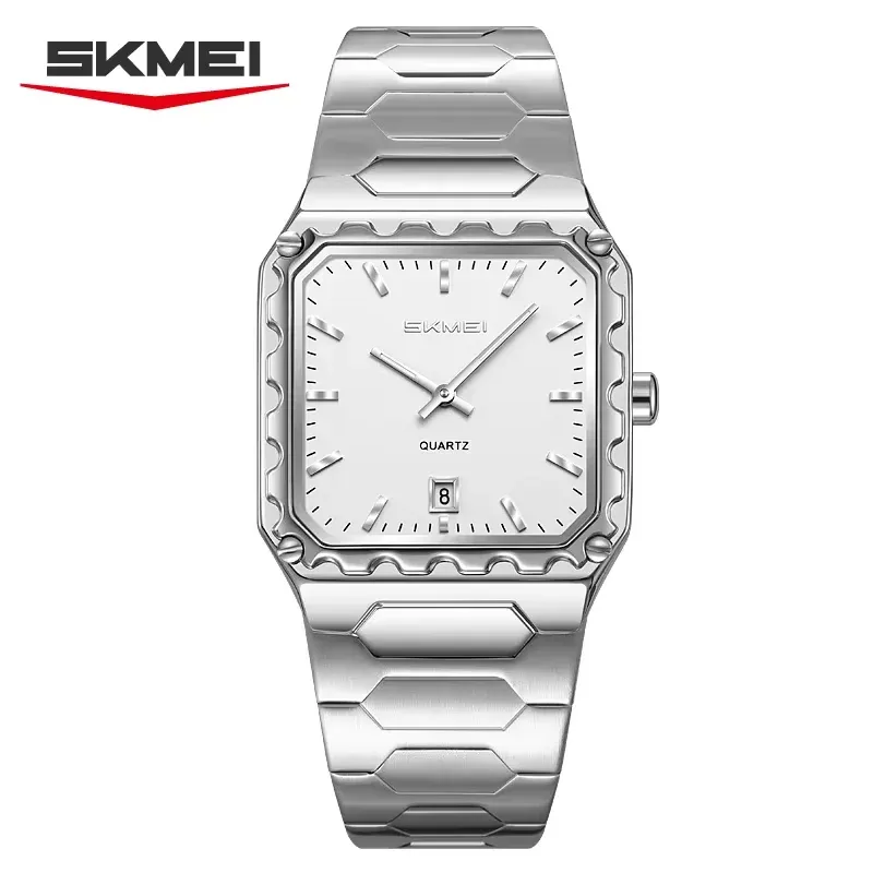 Skmei 9383 Men Watch Silver White