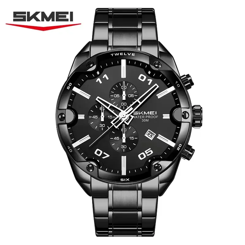 Skmei 9387 Quartz Wristwatch Black