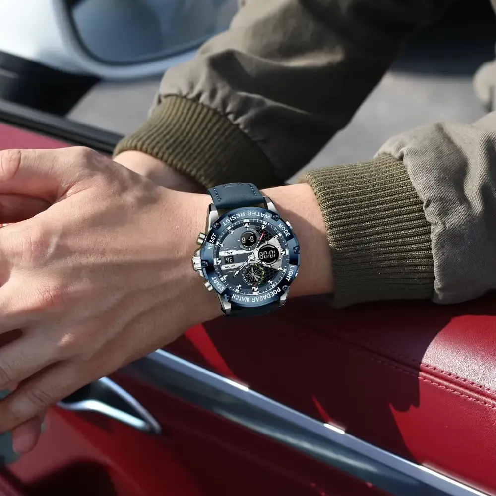 Poedagar E125 Dual Time Watch 2